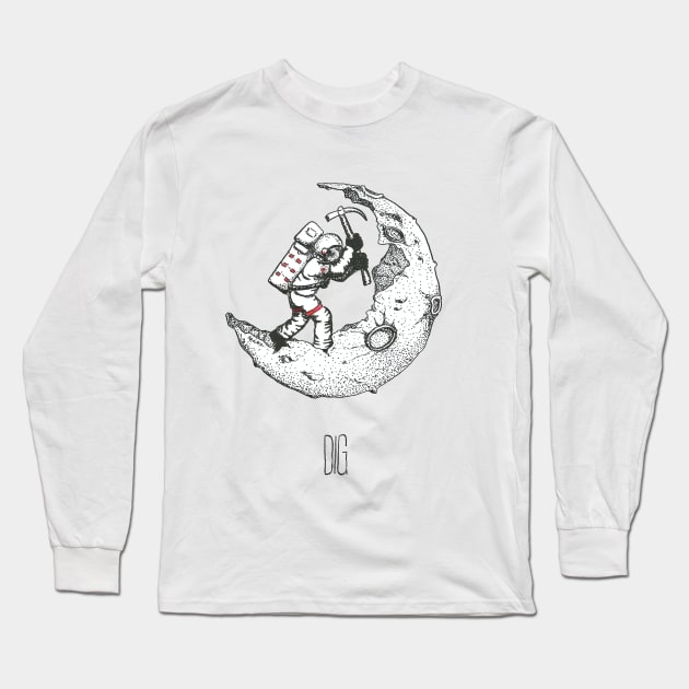 Terraform the moon Long Sleeve T-Shirt by Créa'RiBo